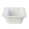 Thunder Group 1/6 Size Melamine Stackable Food Pan - White - GN1162W 