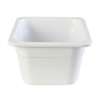 Thunder Group 1/6 White Melamine Stackable Food Pan - 4in Depth - GN1164W 