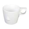 Thunder Group 7oz White Stackable Melamine Cup - 1dz - ML9011W 