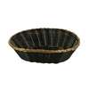 Thunder Group 9-1/4inx7inx2-1/4in Black Plastic Woven Stackable Basket - PLBB900G 