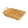 Thunder Group 12in x 9in x 3in Natural Tan Polyproylene Rectangular Basket - PLBN1208T 