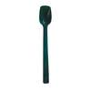 Thunder Group 3/4oz Green Polycarbonate Solid Buffet Spoon - 1dz - PLBS010GR 