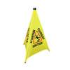 Thunder Group 31in Tall Bright Yellow Triangular Pop Up Safety Cone - PLFCS332 