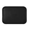 Thunder Group 10-1/2in x 13-5/8in Black Polypropylene Fast Food Tray - PLFFT1014BK 