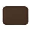 Thunder Group 10-1/2in x 13-5/8in Brown Polypropylene Fast Food Tray - PLFFT1014BR 