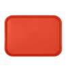 Thunder Group 14in x 17-3/4in Red Polypropylene Fast Food Tray - PLFFT1418RD 