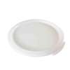 Thunder Group 2 & 4qt White Polypropylene Round Food Container Cover - PLRFC0204PP 