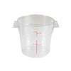 Thunder Group 1qt Clear Polycarbonate Round Food Storage Container - PLRFT301PC 