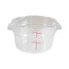 Thunder Group 2qt Round Food Storage Container - Clear - PLRFT302PC 