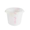 Thunder Group 6qt White Polypropylene Round Food Storage Container - PLRFT306PP 