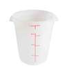 Thunder Group 8qt Round Food Storage Container - White - PLRFT308PP 