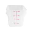 Thunder Group 8qt Translucent Square Food Storage Container - PLSFT008TL 