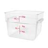 Thunder Group 12qt Clear Polycarbonate Square Food Storage Container - PLSFT012PC 