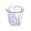 Thunder Group 2oz Clear Plastic Fluted Syrup Cup - 1dz - PLSP002D 