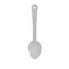 Thunder Group 13in White Polycarbonate Solid Serving Spoon - 1dz - PLSS211WH 