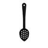 Thunder Group 13in Polycarbonate Perforated Serving Spoon - Black - 1dz - PLSS213BK 