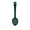 Thunder Group 11in Green Polycarbonate Perforated Serving Spoon - 1dz - PLSS113GR 
