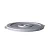 Thunder Group 44gl Gray Round Plastic Trash Can Lid for PLTC044G - PLTC044gl 