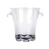 Thunder Group 4qt Clear Polycarbonate Ice Bucket with Tongs - PLTHBK140C 
