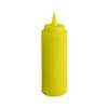 Thunder Group 12oz Yellow Plastic Squeeze Bottle - 1dz - PLTHSB012Y 