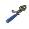 Thunder Group 2oz Stainless Steel #16 Blue Handle Disher - SLDS016 