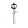 Thunder Group 3-1/4oz Stainless Steel Round Disher - Ivory - Size 10 - SLDS210P 