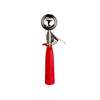 Thunder Group Size 24 Red 1-1/3oz Stainless Steel Round Bowl Disher - SLDS224P 
