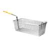 Thunder Group 17in x 8-1/4in x 6in Nickel Plated Wire Mesh Fry Basket - SLFB009 
