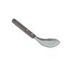 Thunder Group Stainless Steel Angled Vegetable Spoon with Wooden Handle - SLLA002 