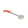 Thunder Group 2oz Stainless Steel Perf. Red Handle Portion Controller - SLLD102PA 