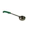 Thunder Group 4oz Stainless Steel Solid Green Handle Portion Controller - SLLD004A 