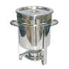 Thunder Group 7qt Stainless Steel Round Marmite Chafer with Welded Frame - SLRCF8307 