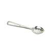 Thunder Group 11in Stainless Steel Perforated Flat Handle Basting Spoon - SLSBA113 