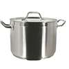 Thunder Group 8qt Stainless Steel Induction Stock Pot with Lid - SLSPS4008 