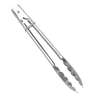 Thunder Group 10in Stainless Steel Heavy Duty Flat Spring Utility Tongs - SLTHUT110 