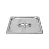 Thunder Group 1/2 Size 24 Gauge Stainless Solid Steam Table Pan Cover - STPA5120C 