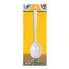 Thunder Group 12in White Melamine Solid Serving Spoon - 1dz - W7102 