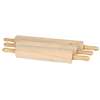 Thunder Group 15in Solid Wood roll-Ing Pin with Contoured Handles - WDRNP015 