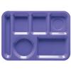 GET TL-152-PB Peacock Blue 13.75in x 9.8in 6 Compartment Cafeteria Tray 