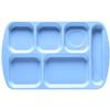 GET TR-151-FB French Blue Plastic 15.5in x 9.8in 6-Compartment School Tray 