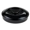 GET Viva Mexico Black Melamine 7.75in dia.Tortilla Server with Lid - TS-800-BK 