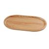 Yanco China WD-2512 Wooden Tray-2 Golden Oak Melamine 12.5in x 6.25in Oval Plate 
