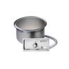 Wells 11qt Round Top Mount Built-in Food Warmer with Drain - 208v - SS-10TDUIAF 