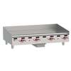 Wolf Commercial 24"W x 24in Heavy Duty Manual Countertop Gas Griddle - AGM24 