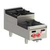 Wolf Commercial 12in W Countertop Gas Achiever 2 Burner Step-up Hotplate - AHP212U 