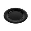 GET Black Elegance Melamine 10.5in dia. Wide Rim Plate - 1dz - WP-10-BK 