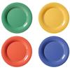 GET WP-10-MIX Diamond Color Mix Melamine 10.5in dia. Wide Rim Plate - 1dz 