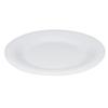 GET Diamond White Melamine 5.5in dia. Wide Rim Plate - 4dz - WP-5-DW 
