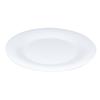 GET Diamond White Melamine 9in dia. Wide Rim Plate - 2dz - WP-9-DW 