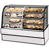 Federal Industries Federal 77in x 42in Dual Zone Curved Glass Bakery Case - CGR7742dz 